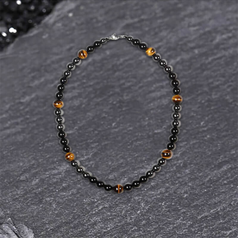 Tiger Eye Stone ���s Bead Necklace