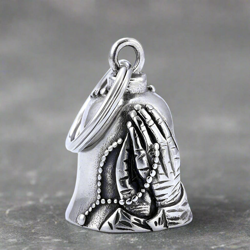 Virgin Mary Guardian Bell Stainless Steel Keychain