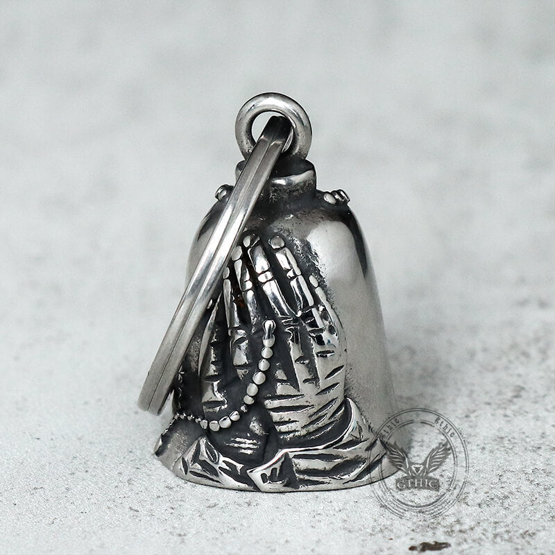 Virgin Mary Guardian Bell Stainless Steel Keychain