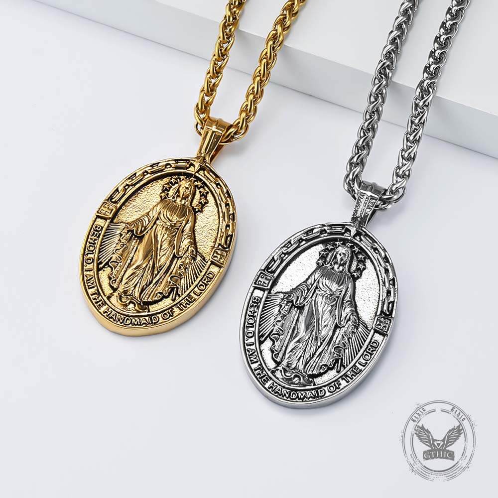 Virgin Mary Stainless Steel Religion Pendant