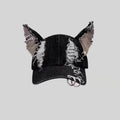 Y2k Iron Ring Ripped Three-dimensional Ear Baseball Cap